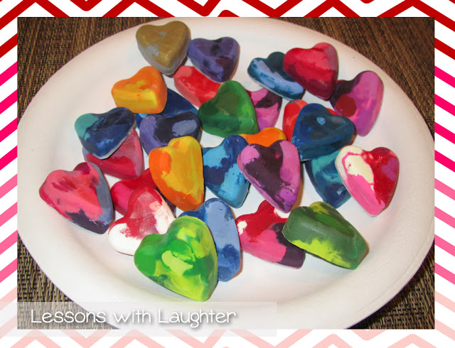 Heart Crayons - A Valentine's Day gift that is perfect for kids of any age!