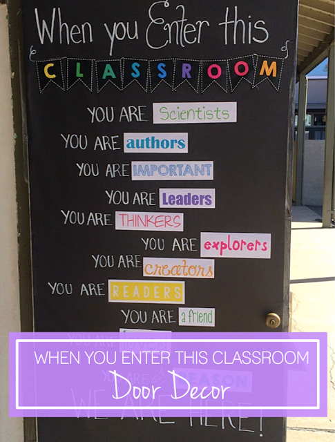 When you enter this classroom... Door Decor - Tutorial by Lessons with Laughter