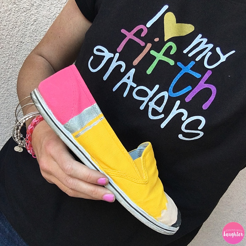 Pencil shoe tutorial: A great summer project for teachers!