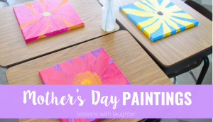 These flower paintings are a perfect Mother's Day gift!