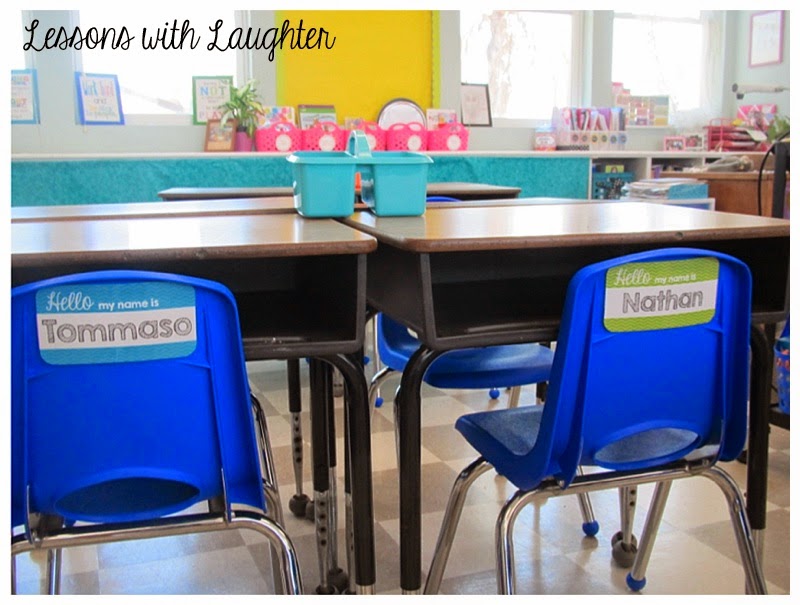 Chevron Name Tags For Student Chairs Molly Maloy