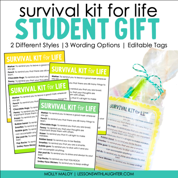 Survival kit for life end of the year gift for students