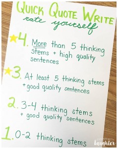 Quote Quick Writes are a great way to combine daily writing and character education!
