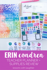 Erin Condren Teacher Planner + Supplies Review