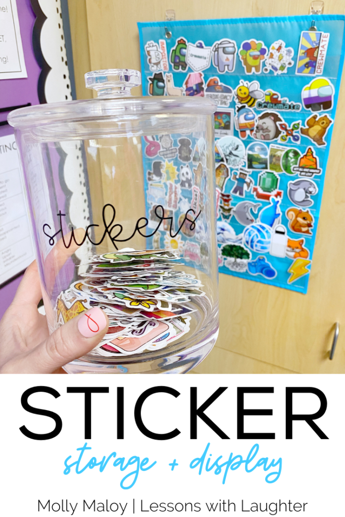 Sticker Storage + Display in the Classroom - Molly Maloy