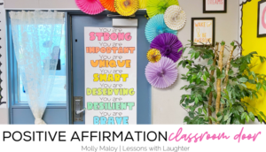 Positive Affirmation Classroom Door