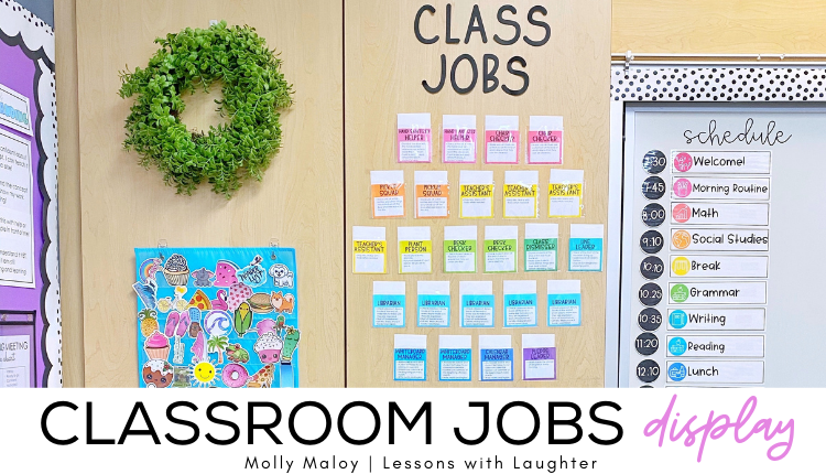 Classroom jobs display and management