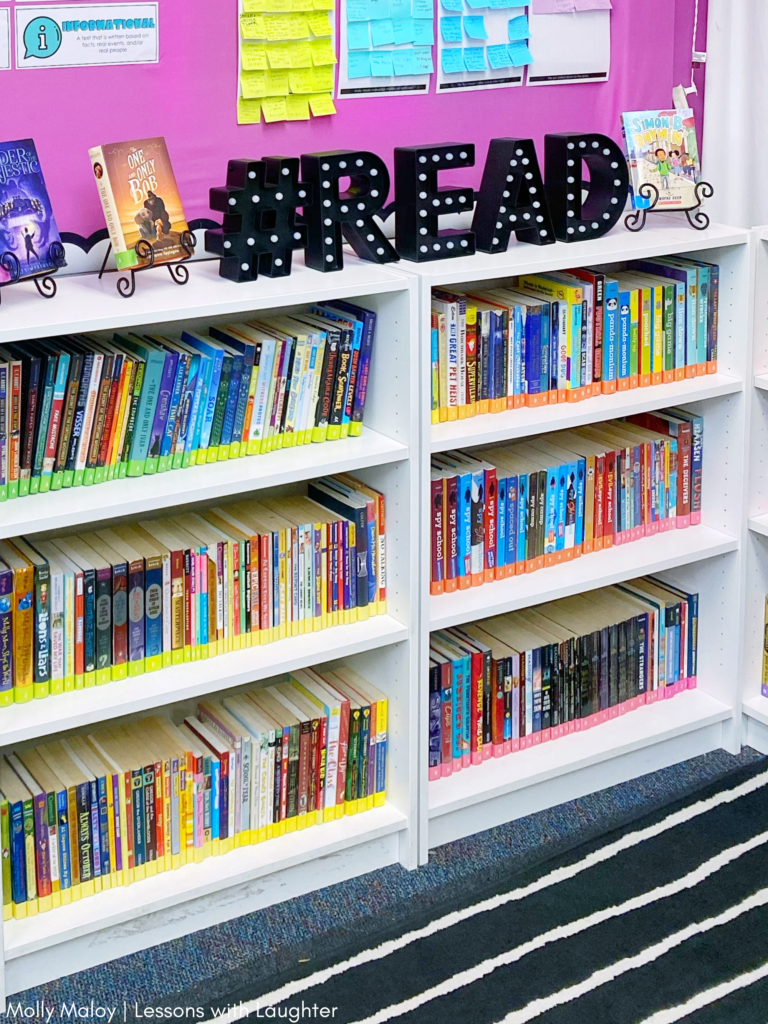 Book stands for displaying books in your classroom library